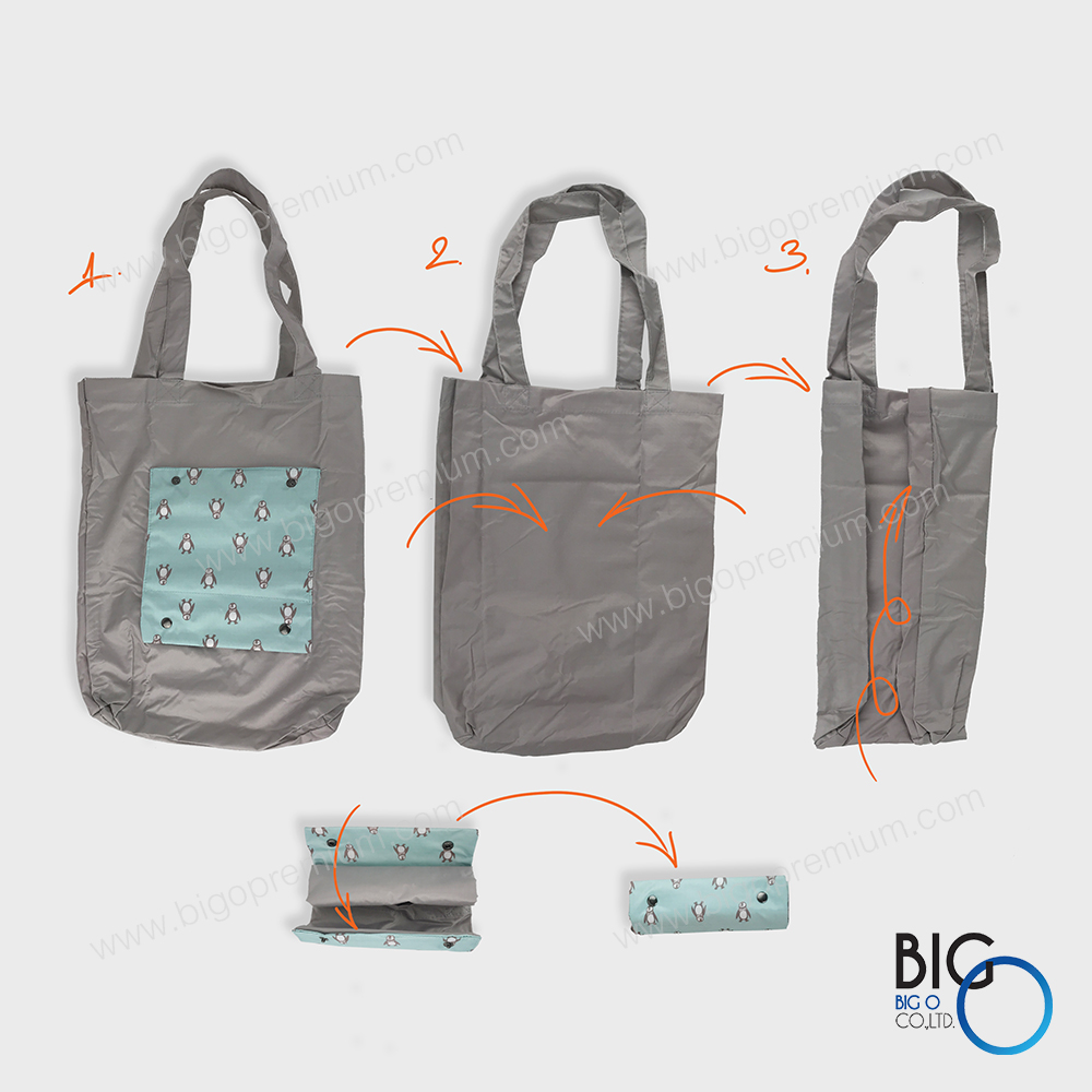 ถุงช้อปปิ้ง ลายสัตว์ (Shopping Folding Bag)