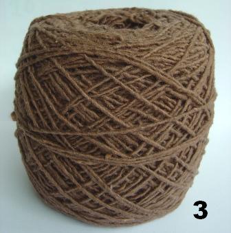 ไหมพรมฝ้ายปั่นมือ สีล้วน Spun