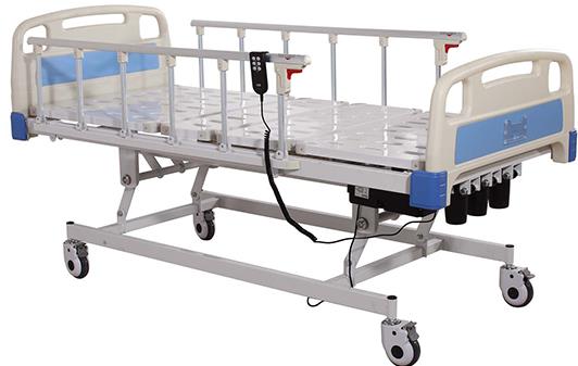 เตียงผู้ป่วยแบบผสม Hybrid 4 ฟังก์ชั่น (ไฟฟ้า และ มือหมุน 2 IN 1) ไฟฟ้าดับ สามารถปรับด้วยมือหมุนได้ + แถมพิเศษ ฟูกที่นอน 4 ตอน + ชุดผ้าปูที่นอน ปลอกหมอน + ผ้ายางกันเปื้อน