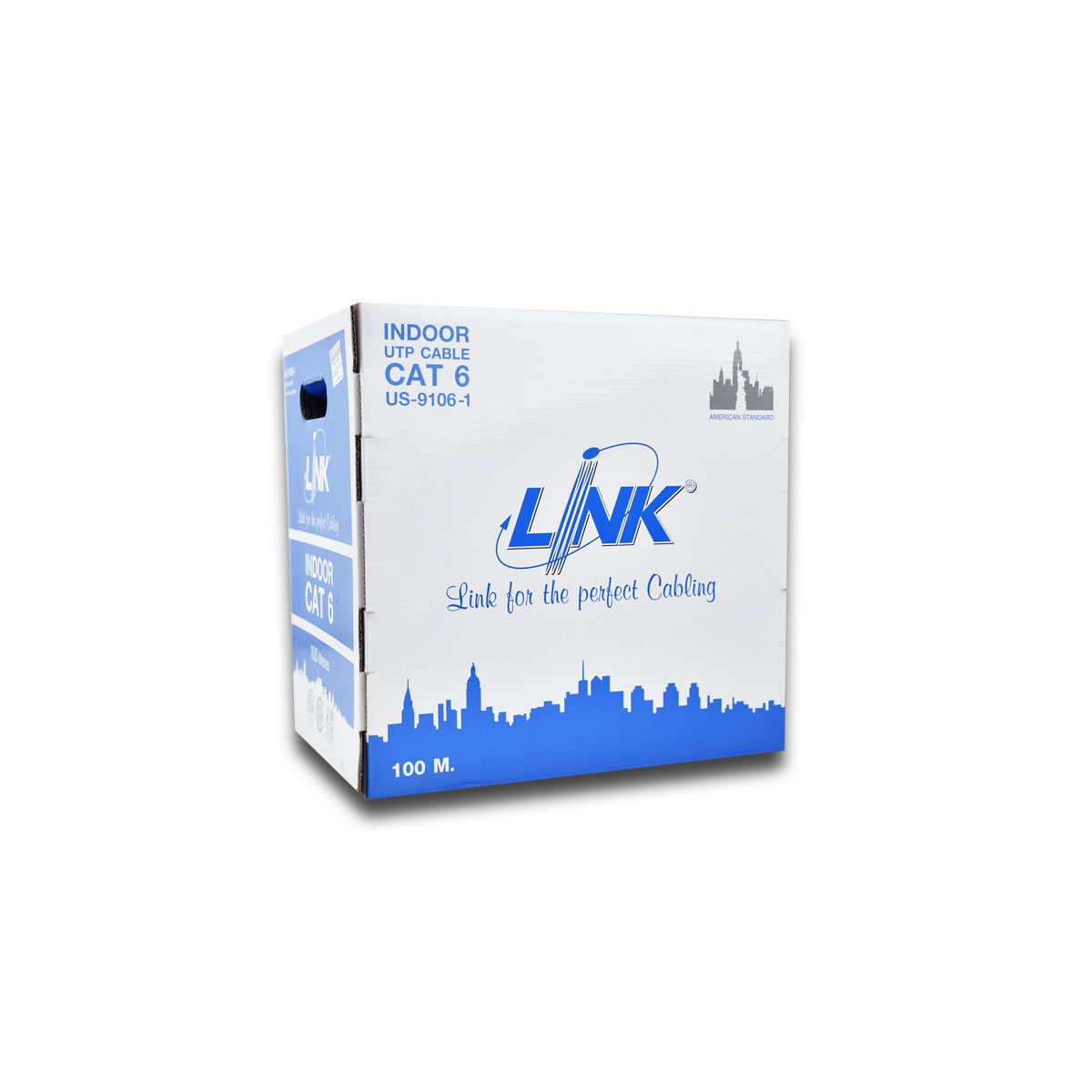 LINK สายแลน CAT6 UTP US-9106-1 100ม.