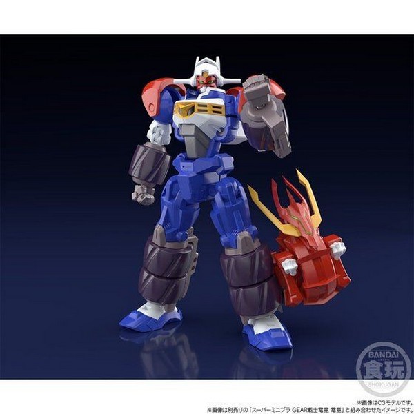 เปิดรับPreorder มัดจำ 500 บาท P-bandai Super MiniPla Gear Fighter Dendoh Full Armor Dendoh Optional Pats & Gatling Bore & Dragon Flare Assetโมเดลประกอบ