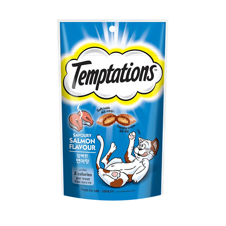 Temptations ขนมแมว 75-85 g | ซีฟู้ด • Mix Ups • ไก่ • ครีมมี่