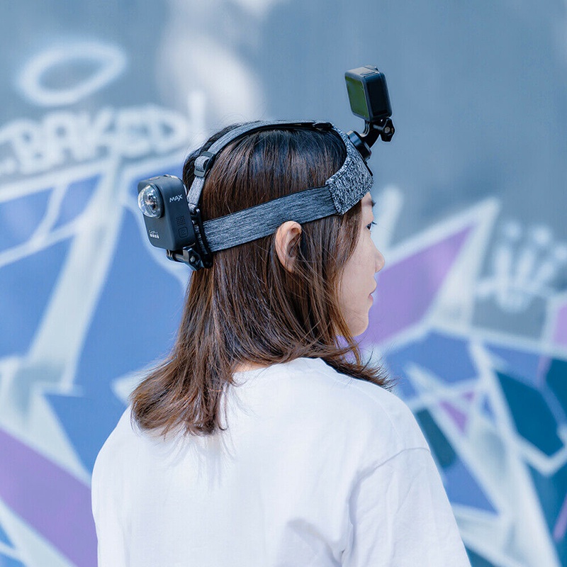 Telesin Head Strap Front and Rear Mount สายรัดหัว แบบใหม่ for GoPro / DJI / Insta360 / SJCAM / Xiaomi l Action Camera