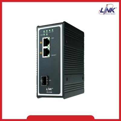 PS-1010 : 1 - Port Industrial Gigabit PoE Switch (AC90W) 1 GE(PoE) + 1 SFP (GE)