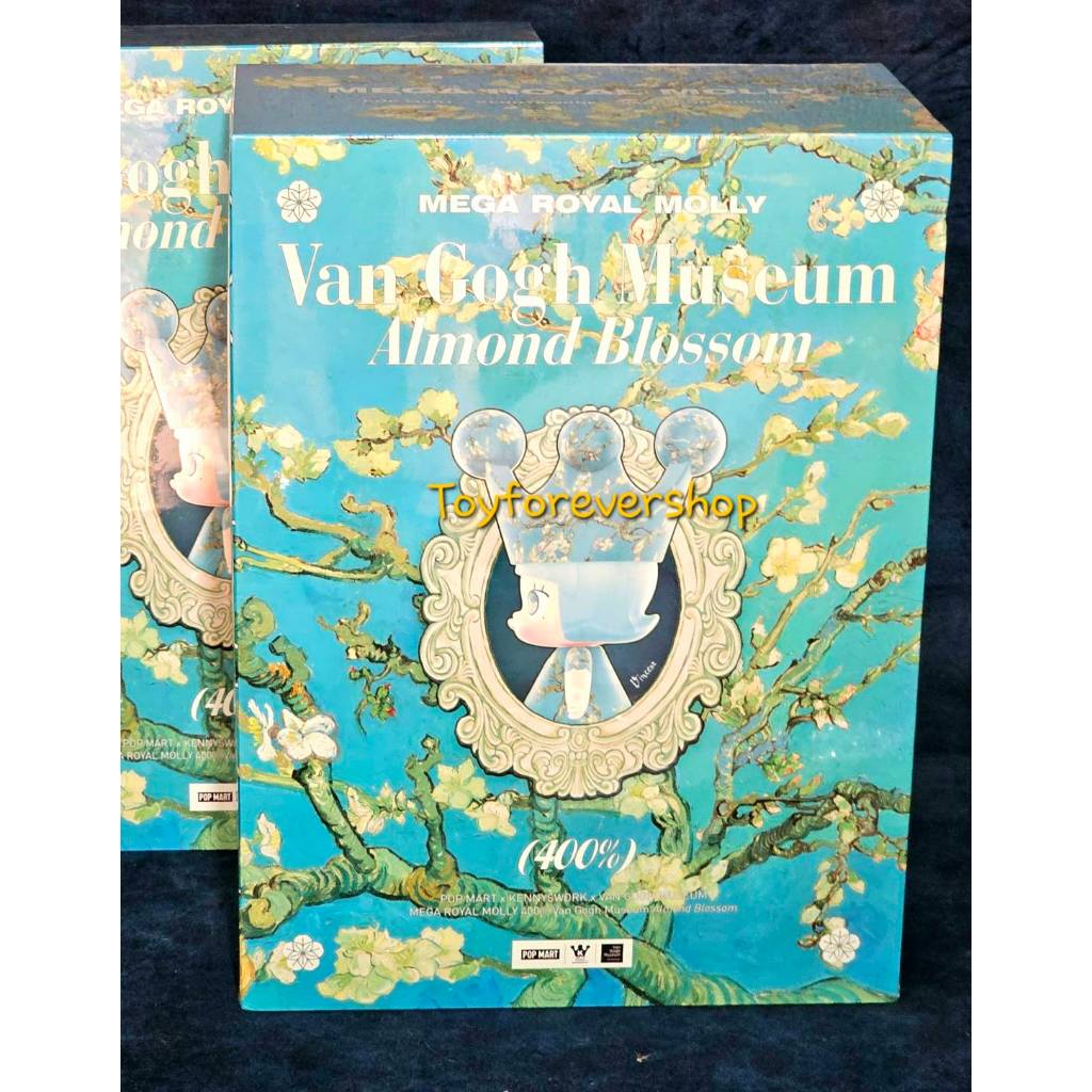 พร้อมส่ง Popmart Royal Molly 400% Van Gogh Museum Almond Blossom แท้!!