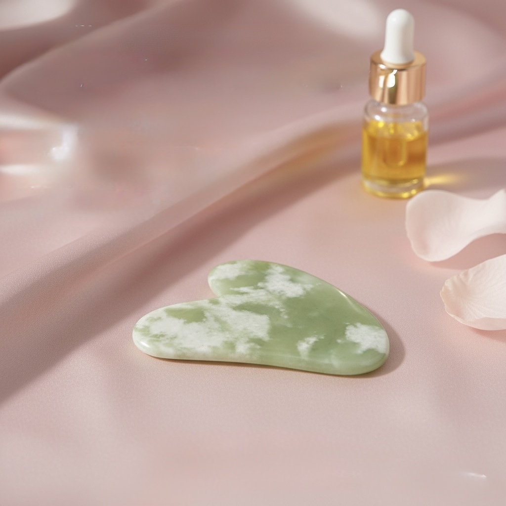 หินหยกกัวซา หินกัวซารูปหัวใจจากหยกแท้! นวดง่าย ดีไซน์น่ารัก ช่วยยกกระชับ ให้ผิวสุภาพดี