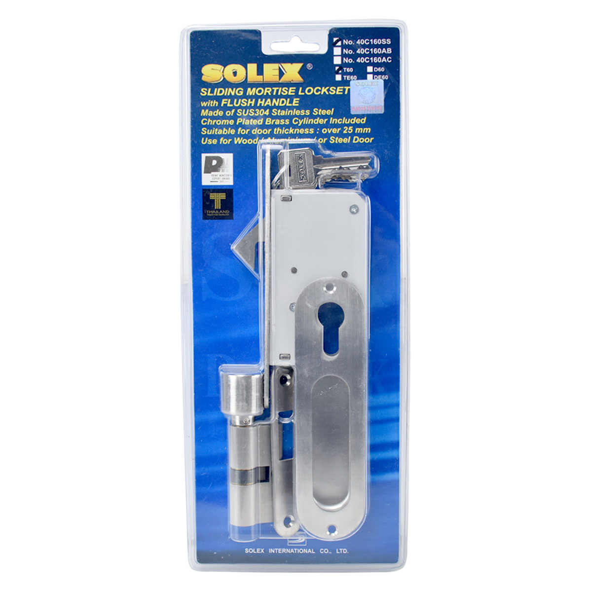 SOLEX ชุดมือจับฝังบานเลื่อน NO.40C160SS