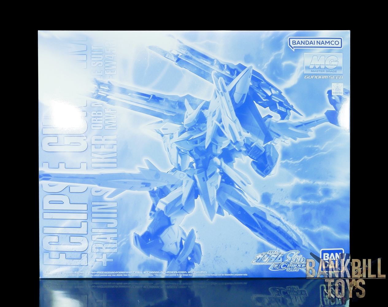 กันดั้ม Bandai Spirits Gunpla Premium Bandai Hobby Online Shop Limited MG 1/100 MVF-X08 Eclipse Gundam + EW453R Raijin Striker Pack
