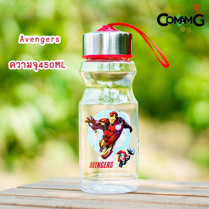 ขวดน้ำ กระติกน้ำเด็ก ขวดใส่น้ำหูหิ้ว 450-600ML ขวดใส่น้ำลายการ์ตูน ลิขสิทธิ์แท้ พร้อมส่ง