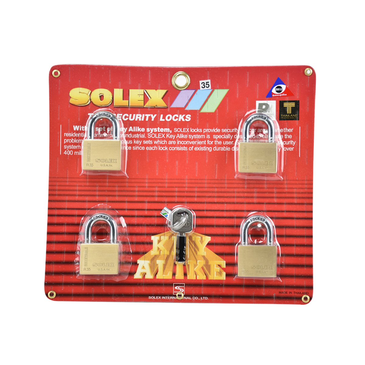 SOLEX ชุดกุญแจ KAL 4/1 35mm.