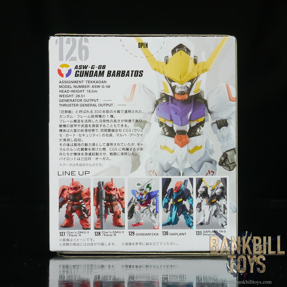 กันดั้ม Bandai Candy Toy FW Gundam Converge #02 No.126 ASW-G-08 Gundam Barbatos