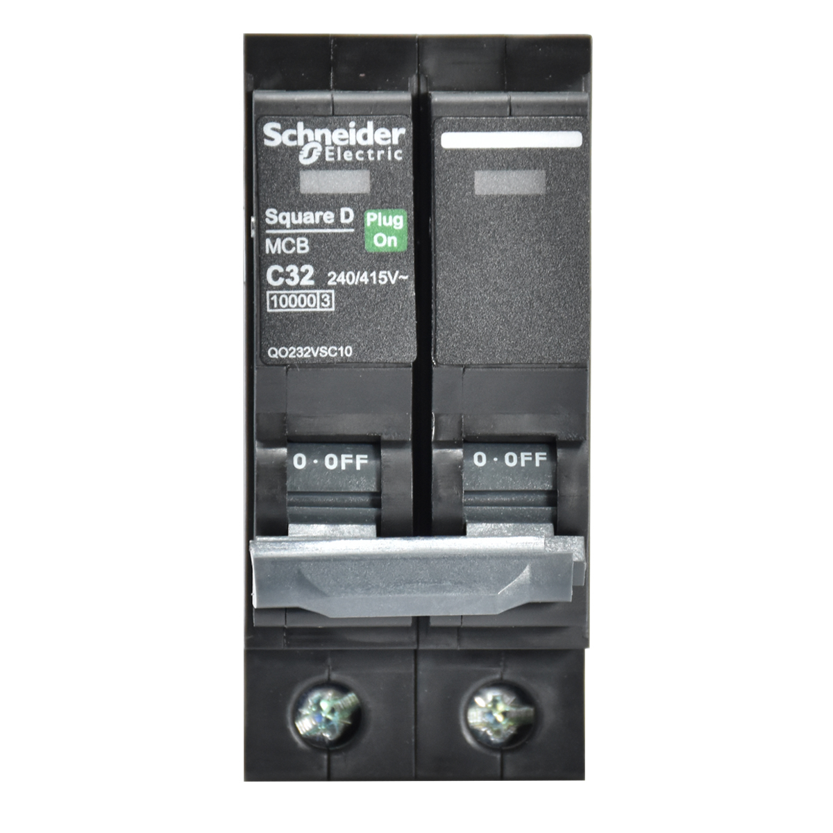 SCHNEIDER เมนเซอร์กิตเบรกเกอร์ QOvs ชนิด 2 โพล 10 kA 32Amp [QO232VSC10T]