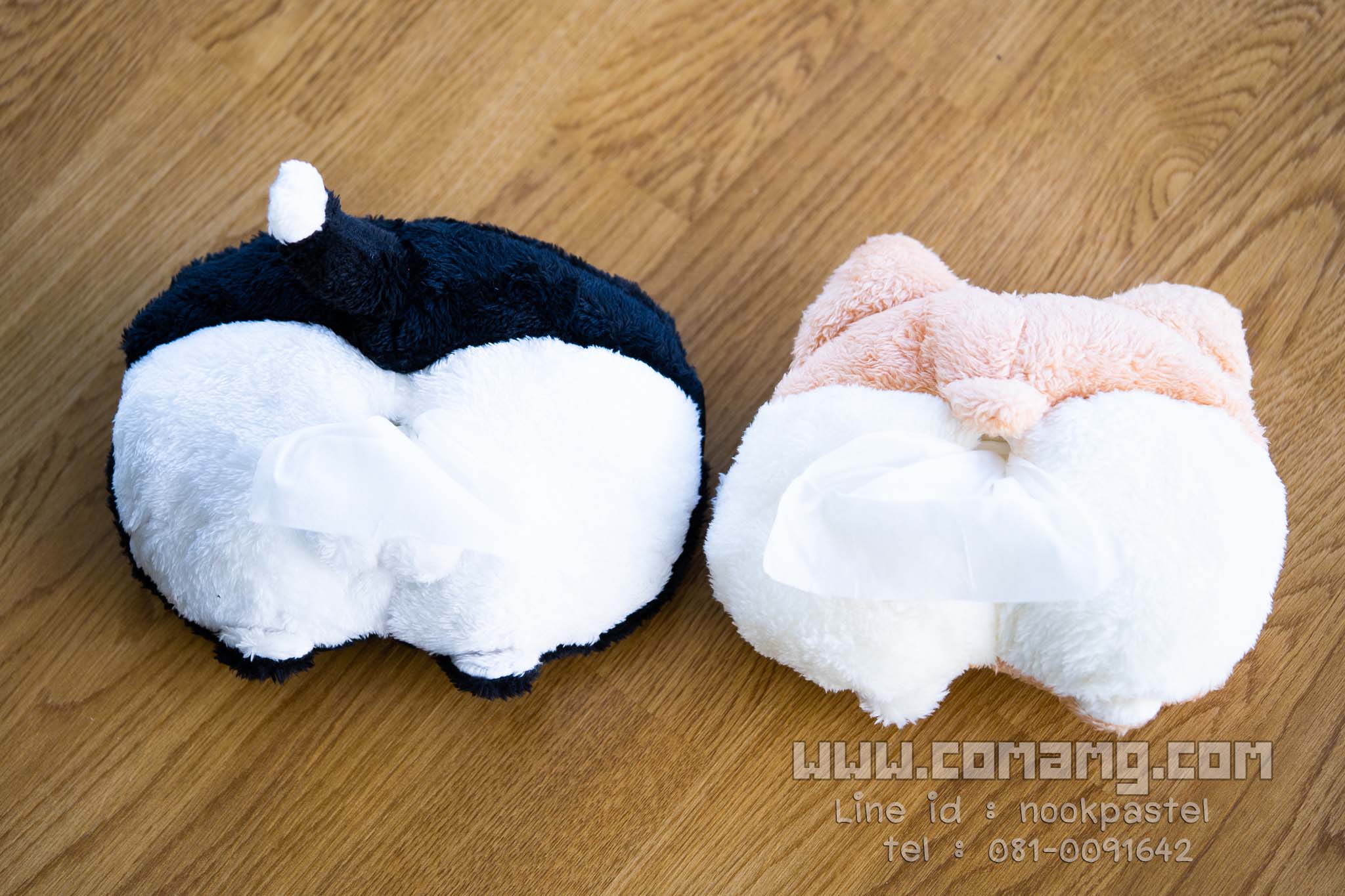 ที่ใส่กระดาษทิชชู่ในรถยนต์ลายก้นแมว