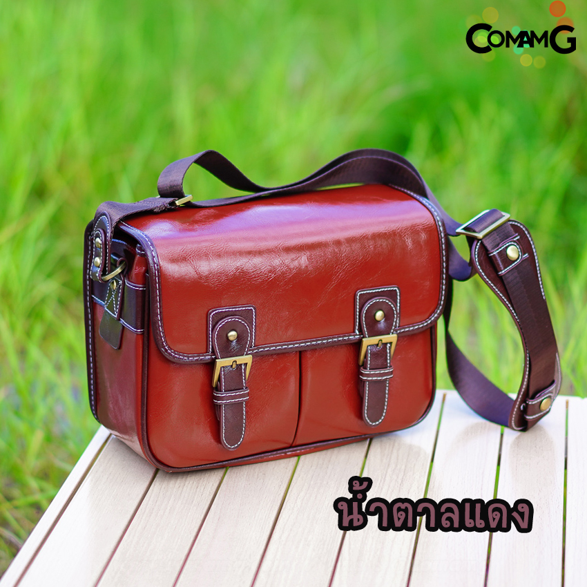 กระเป๋ากล้อง กระเป๋ากล้องหนัง กระเป๋ากล้องวินเทจ Leather camera bag vintage พร้อมส่ง