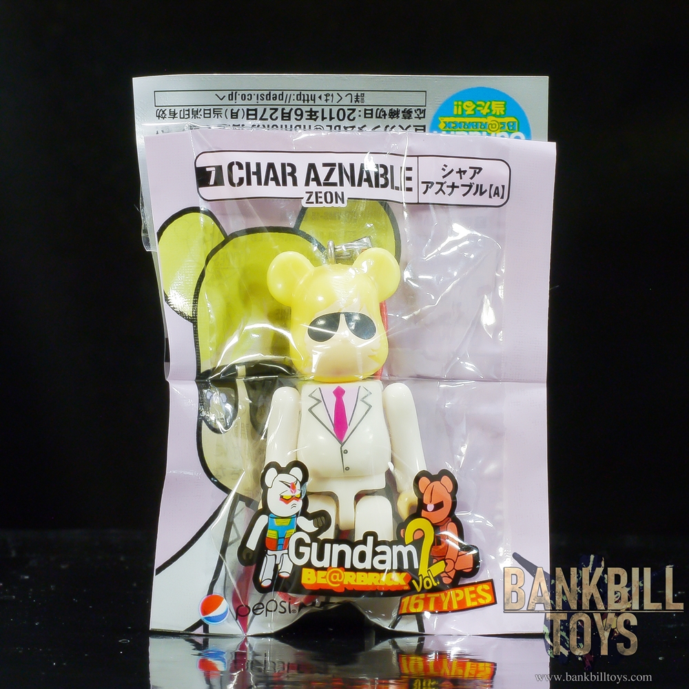 กันดั้ม Medicom Toy Pepsi NEX Mobile Suit Gundam BE@RBRICK Vol.2 70% No.7 Char Aznable (A)