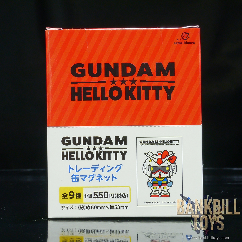 กันดั้ม คิตตี้ Arma Bianca Gundam & Hello Kitty Trading Can Magnet Box [9 Packs]