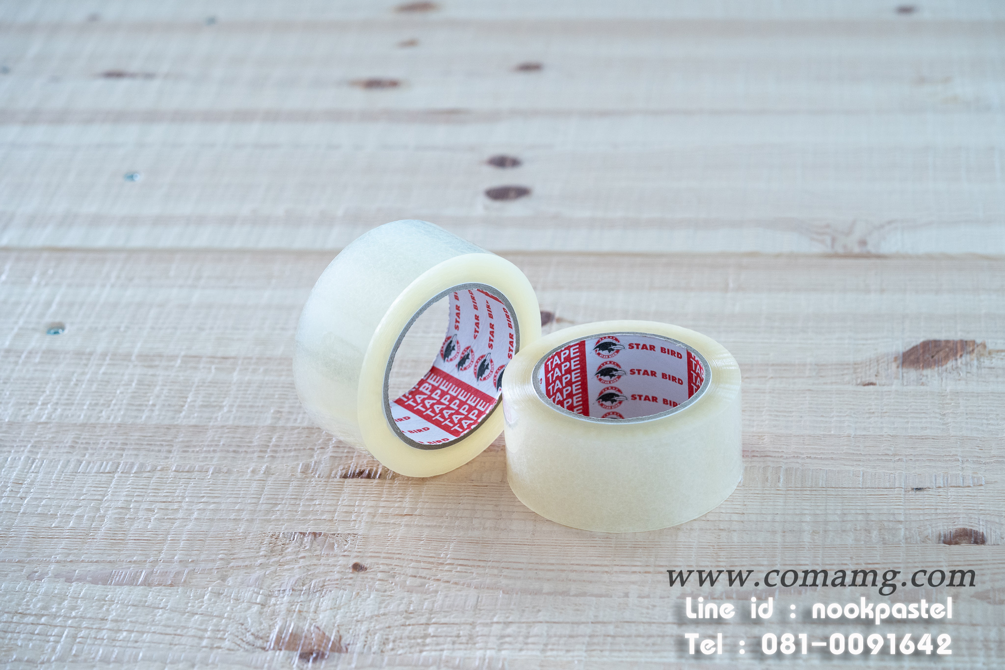 เทปใส2นิ้ว เทปกาวปิดกล่อง ยาว100หลา OPP ตัวหนา 43ไมครอน