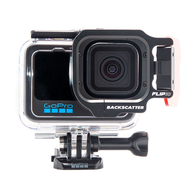 GoPro 11 / 10 / 9 Protective Housing + Backscatter Flip10 Dive Filter (25-80 feet)(8-24 M) + Floating Hand Grip