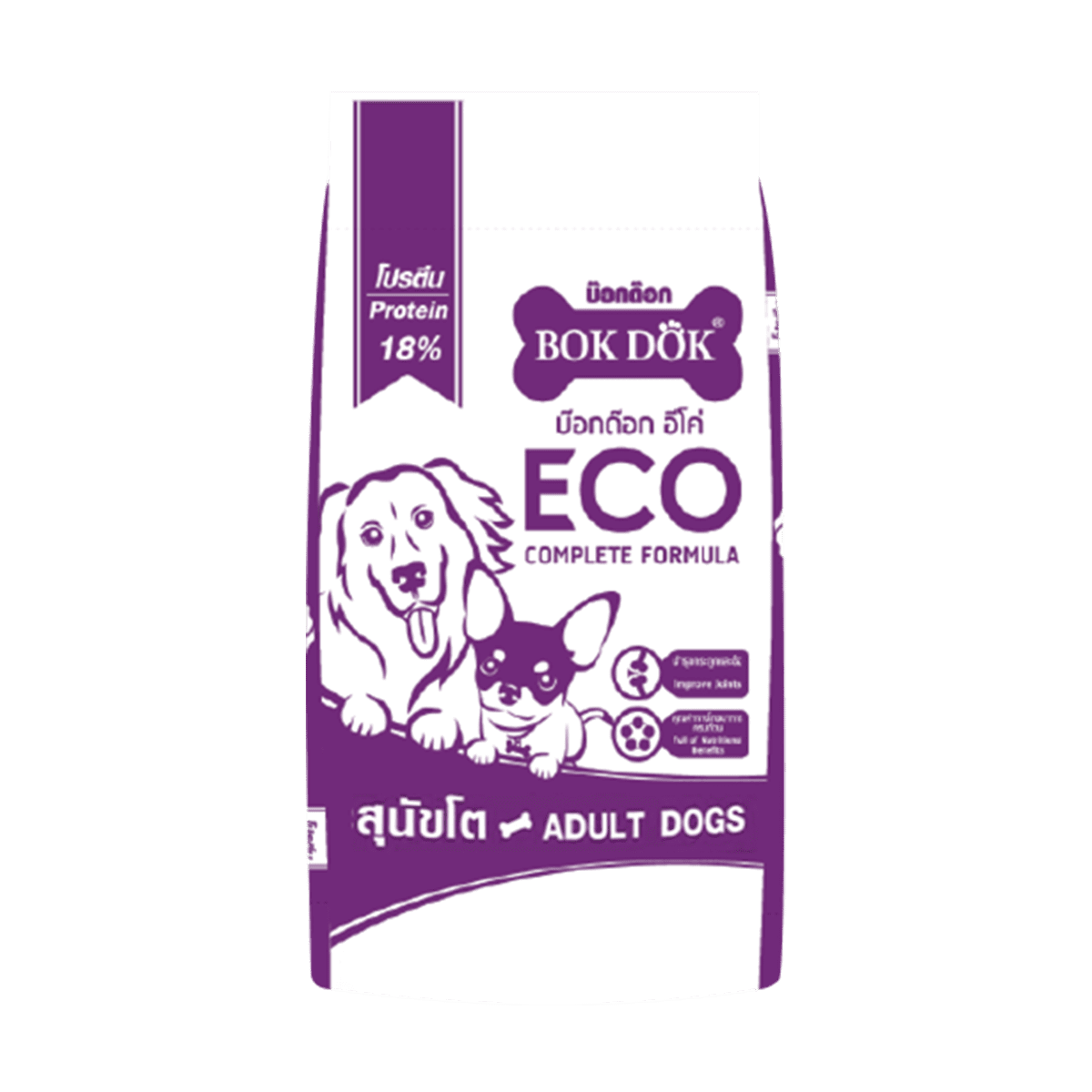 Bok Dok บ๊อกด๊อก อาหารลูกสุนัขและสุนัขโต ขนาด 10 KG