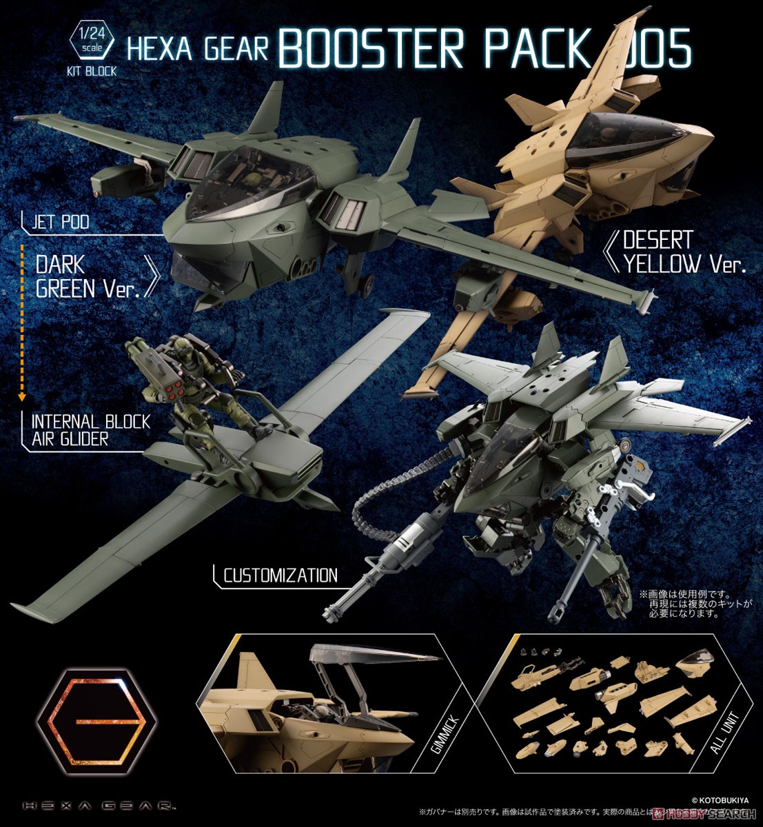 เปิดรับPreorder มัดจำ 400 บาท Hexa Gear Booster Pack 005 Desert Yellow Ver. (Plastic model)