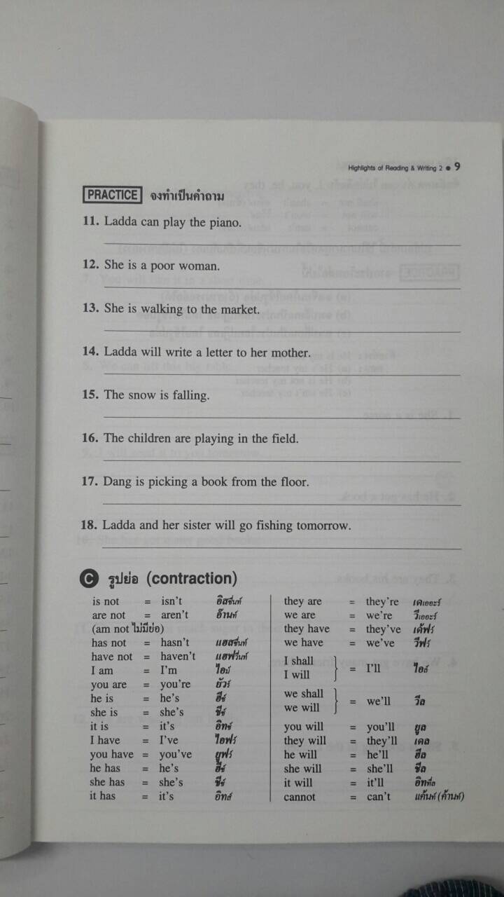 หนังสือ Highlights of Reading and Writing 2 (ภาษาอังกฤษการอ่านและการเขียน อ 022ก)โดยเลิศ เกษรคำ และสวัสดิ์ สุวรรณอักษร สนพ.วพ