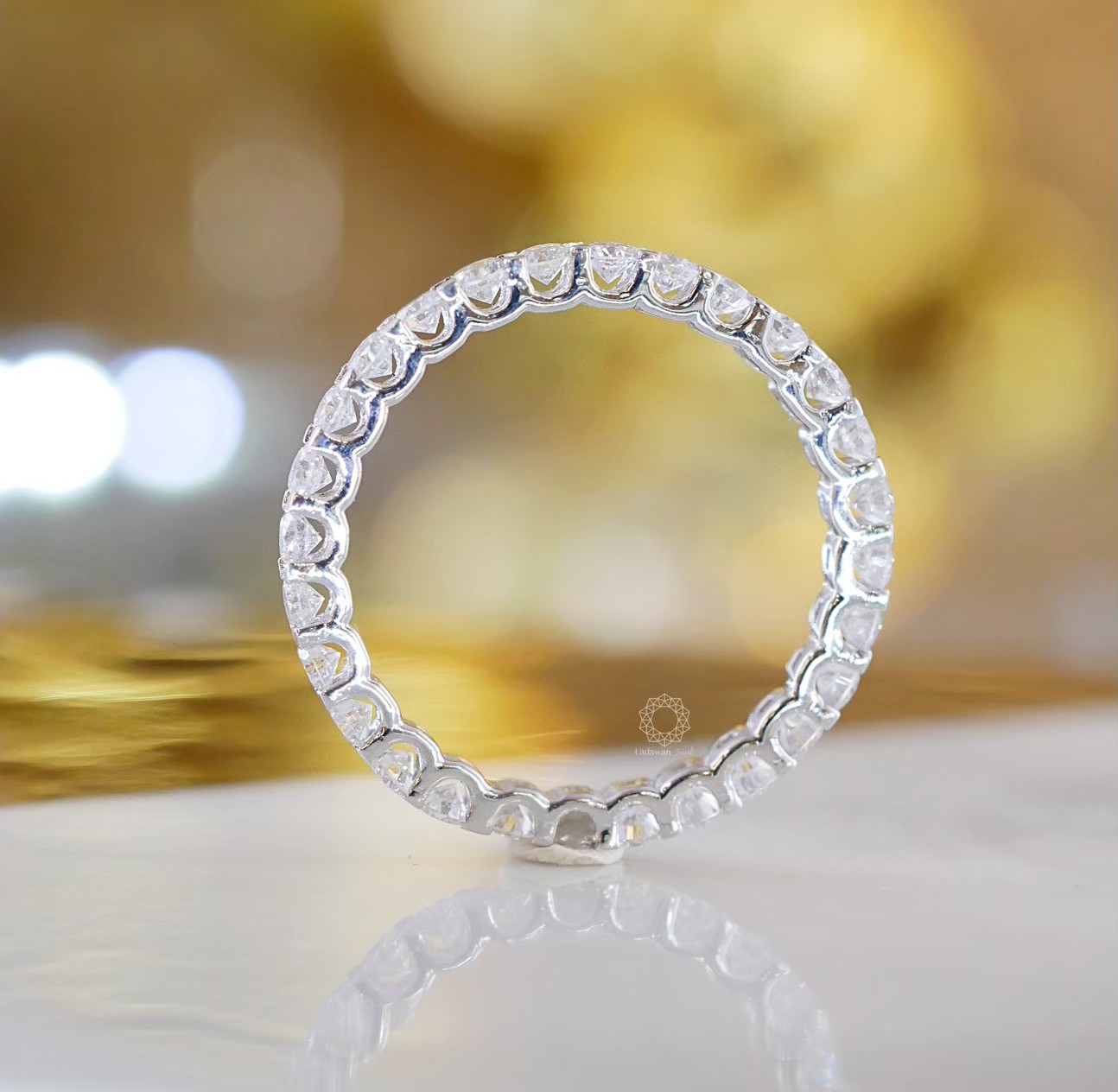 แหวนเพชรรอบนิ้ว ขนาด 0.02ct