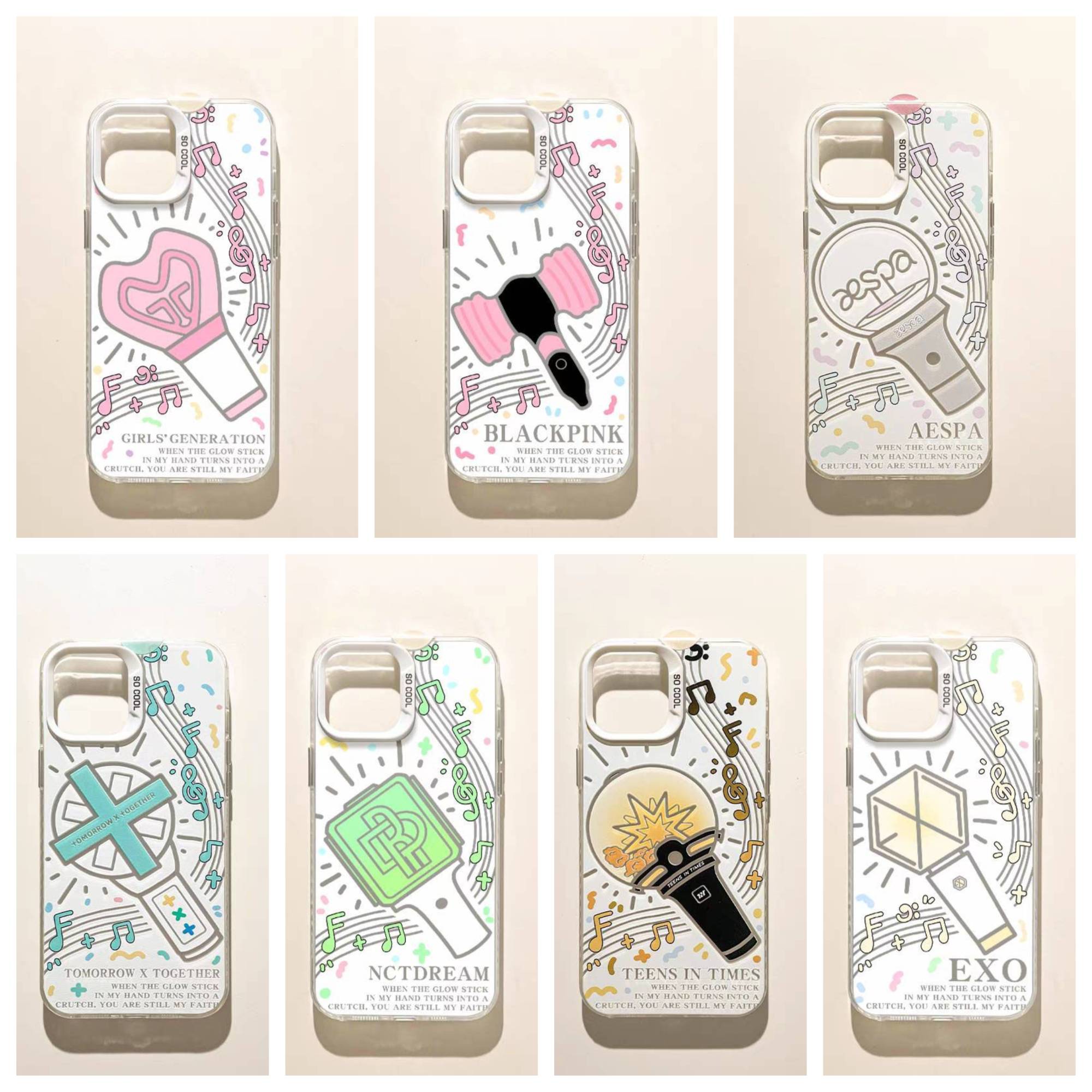 เคสโทรศัพท์มือถือแท่งไฟ เคสบง : #GG #BLACKPINK #AESPA #TXT #NCTDREAM #TNT #EXO