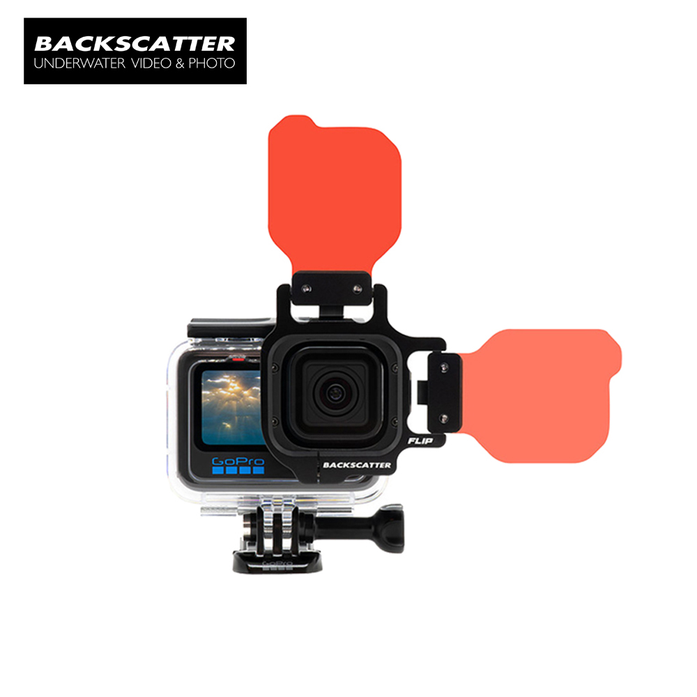GoPro 11 / 10 / 9 / 8 / 7 / 5 Backscatter Flip10 Shallow (10-25 feet) & Dive Filters (25-80 feet)