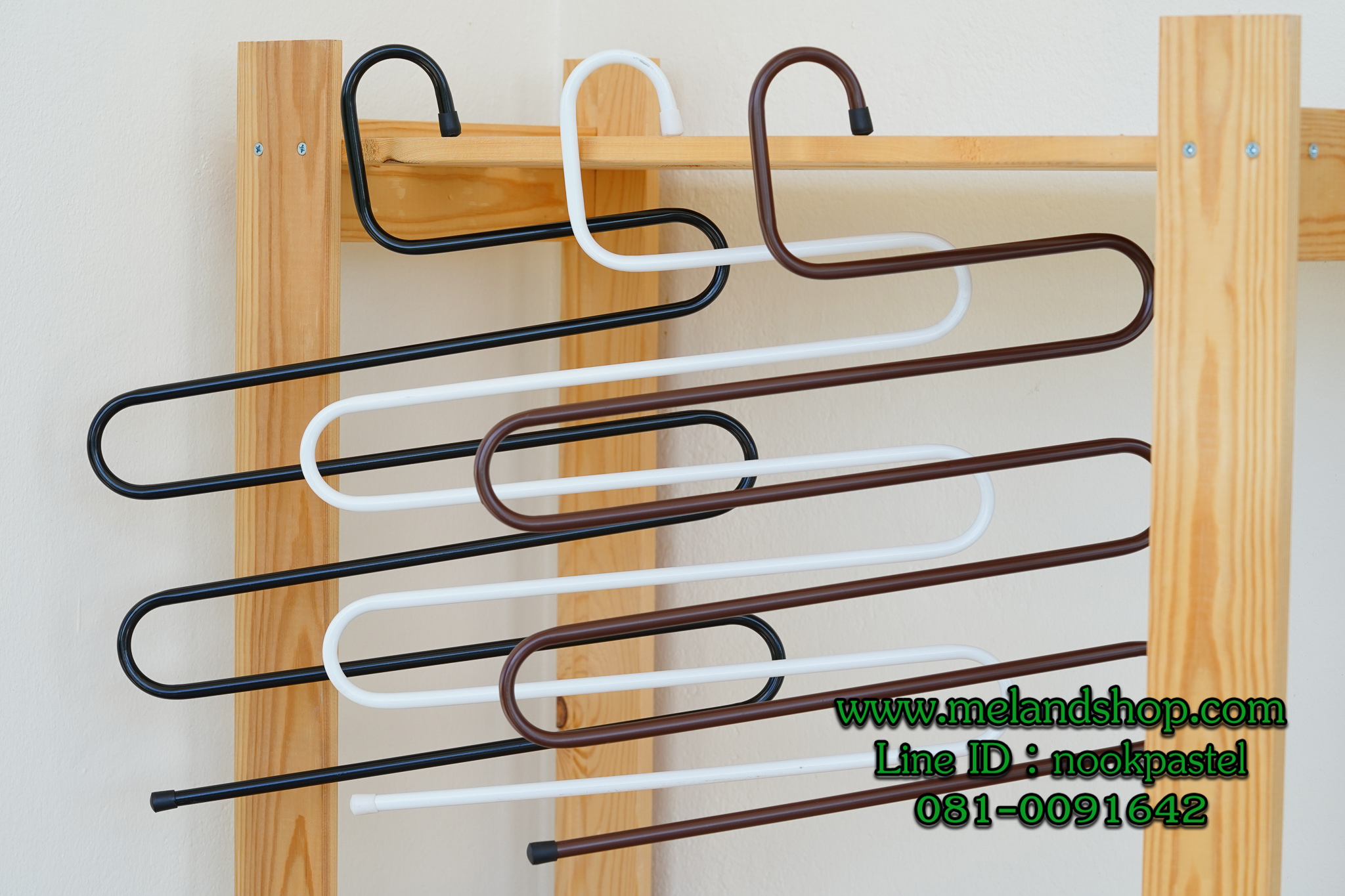 ไม้แขวนกางเกงสแตนเลส 5ชั้น