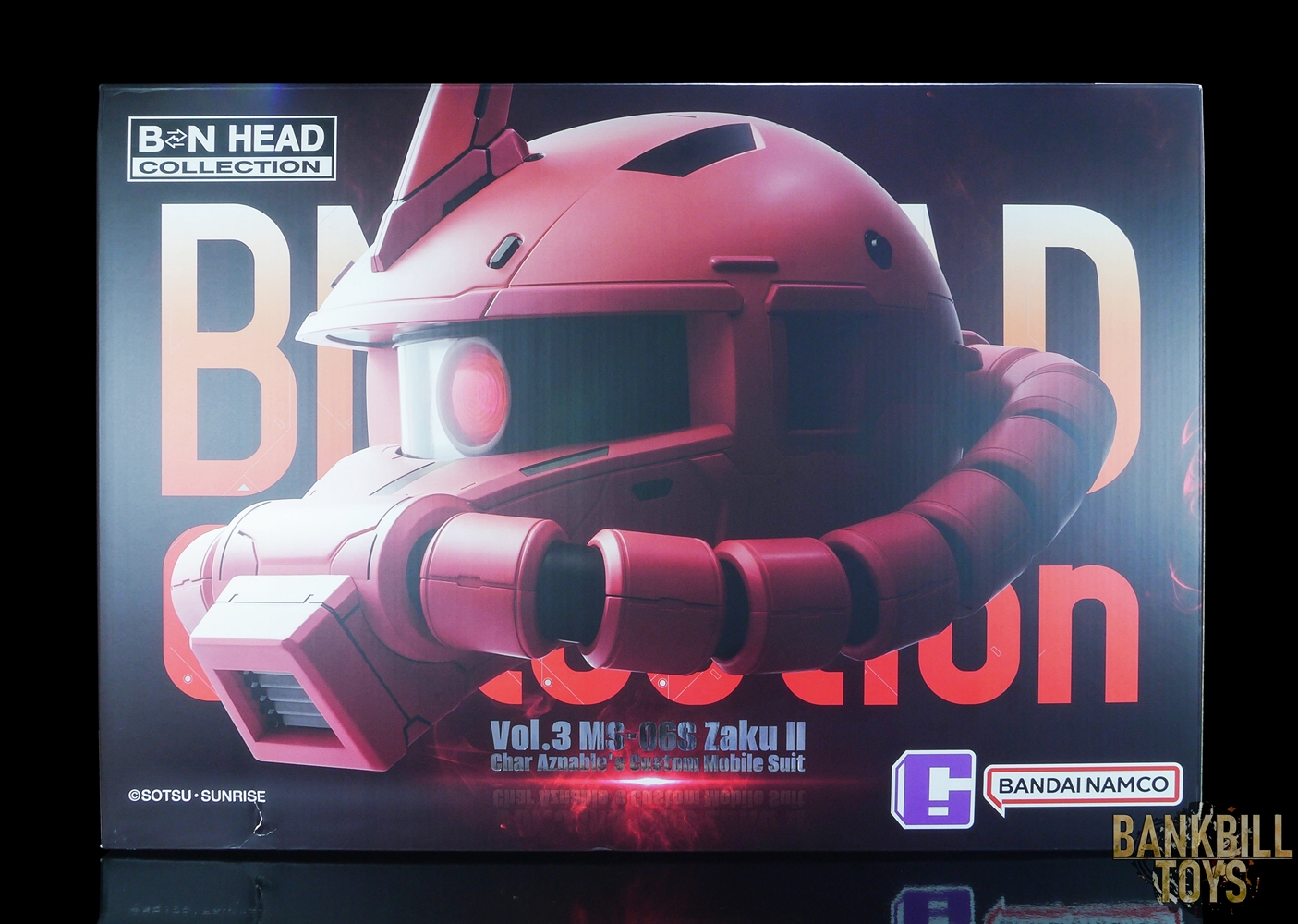 กันดั้ม Bandai Namco China Region Limited BN Head Collection Vol.3 MS-06S Zaku II Char Aznable's Custom Mobile Suit