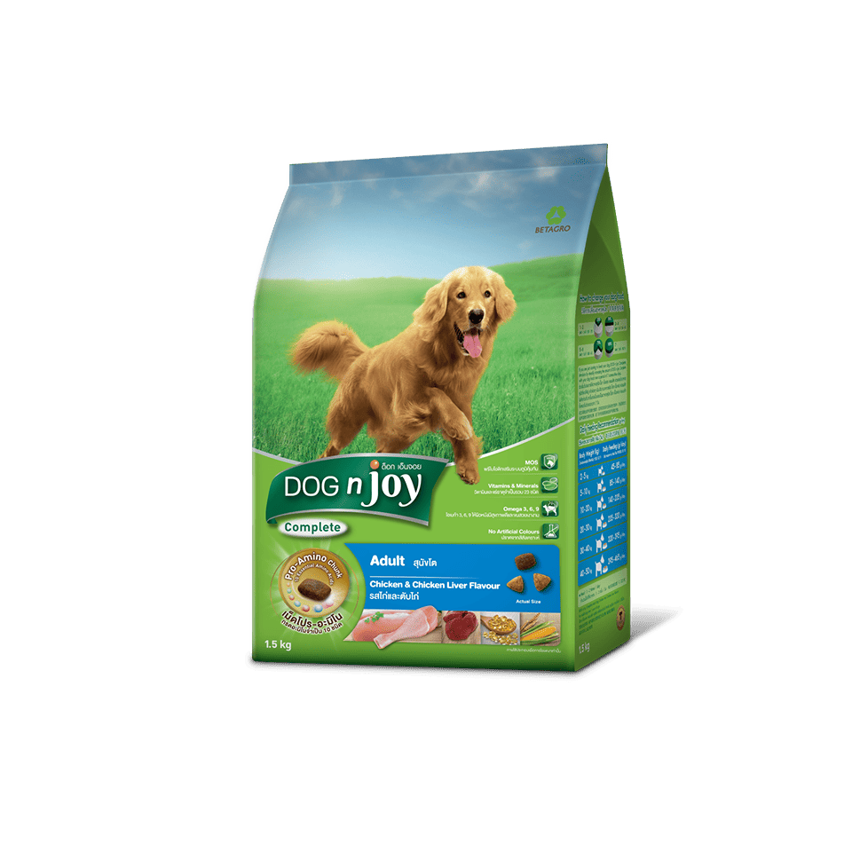 DogNJoy ด็อกเอ็นจอย อาหารสุนัข3KG – สำหรับสุนัขทุกสายพันธุ์ ราคาดี คุณภาพครบ