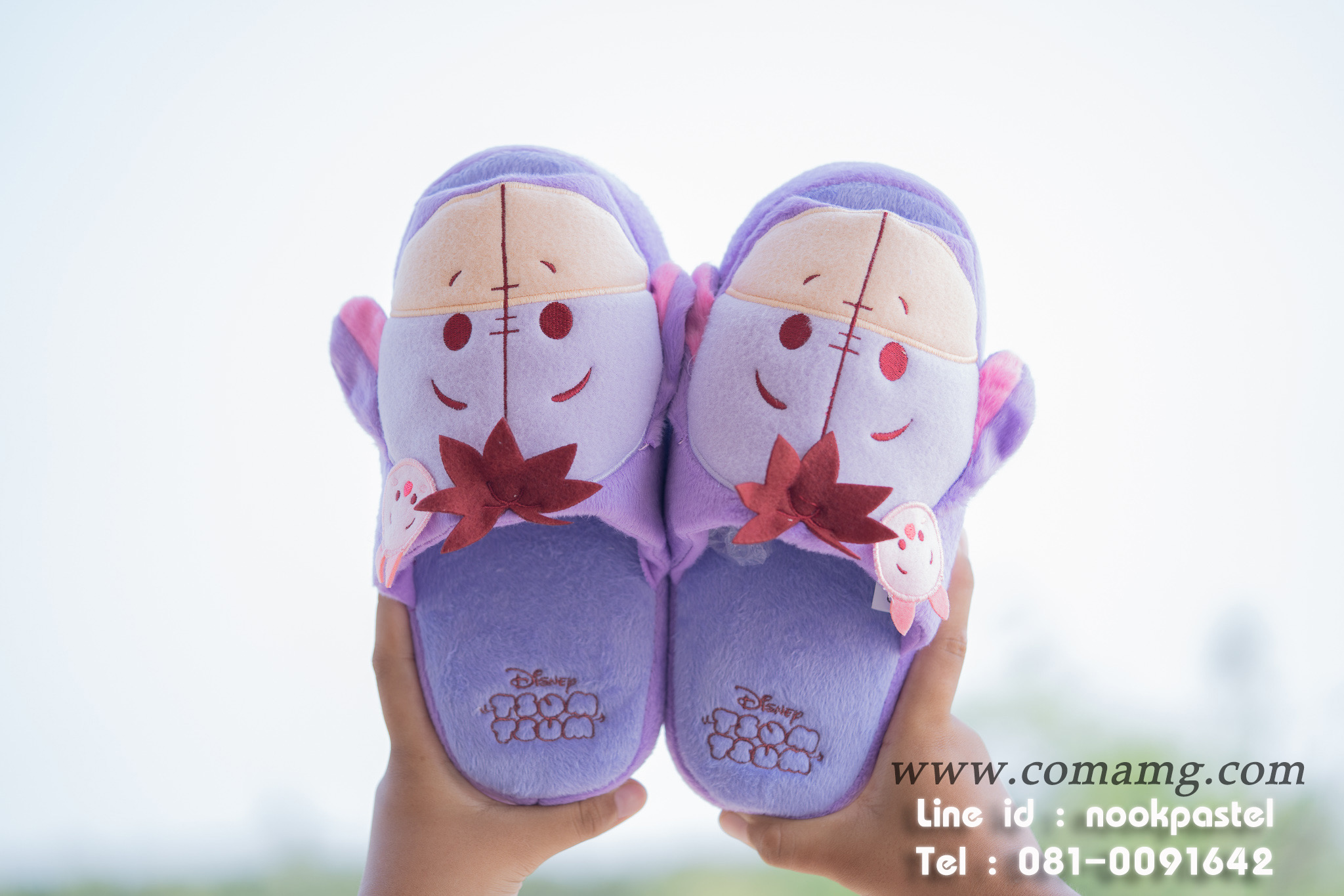 รองเท้าใส่ในบ้านดิสนี่ย์ (Disney tsum tsum) รุ่นพื้นหนา ลิขสิทธิ์แท้