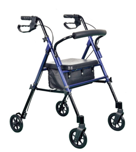 รถเข็นช่วยเดิน พร้อมล้อเลื่อน (Rollator) รุ่น JM0403 ยี่ห้อ JUMAO