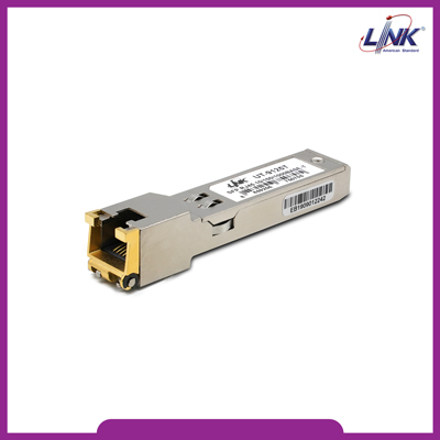 UT-9125T SFP 1.25G Copper Transceiver, Gigabit Ethernet 10/100/1000 BaseT, 100m