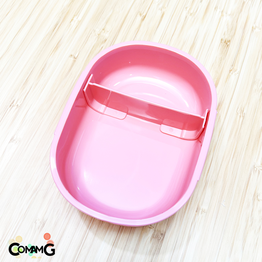 กล่องอาหารไปโรงเรียน กล่องข้าวเด็ก ลายการ์ตูนมีช่องแบ่ง ทรงวงรี ลิขสิทธิ์แท้100%