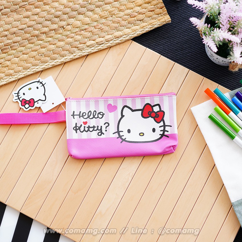กระเป๋าดินสอ ใส่เครื่องเขียน ลายคิตตี้ เมโลดี้ ลิขสิทธิ์แท้ พร้อมส่ง