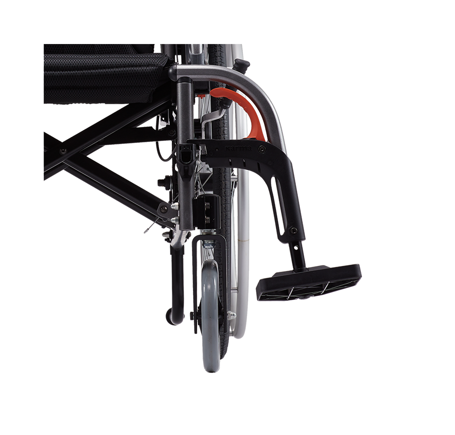 รถเข็นอลูมินัมอัลลอยด์คาร์ม่า ไซร้ใหญ่ Karma รุ่น FLEXX (KM-8522) เบาะกว้างพิเศษ 20 นิ้ว รองรับน้ำหนักสูงสุด 130 กิโลกรัม เหมาะสำหรับ คนมีรูปร่างใหญ่, คนที่มีน้ำหนักมาก, คนไซร์ฝรั่ง, สูง ใหญ่ ของแท้ รับประกันศูนย์ไทย 5 ปี