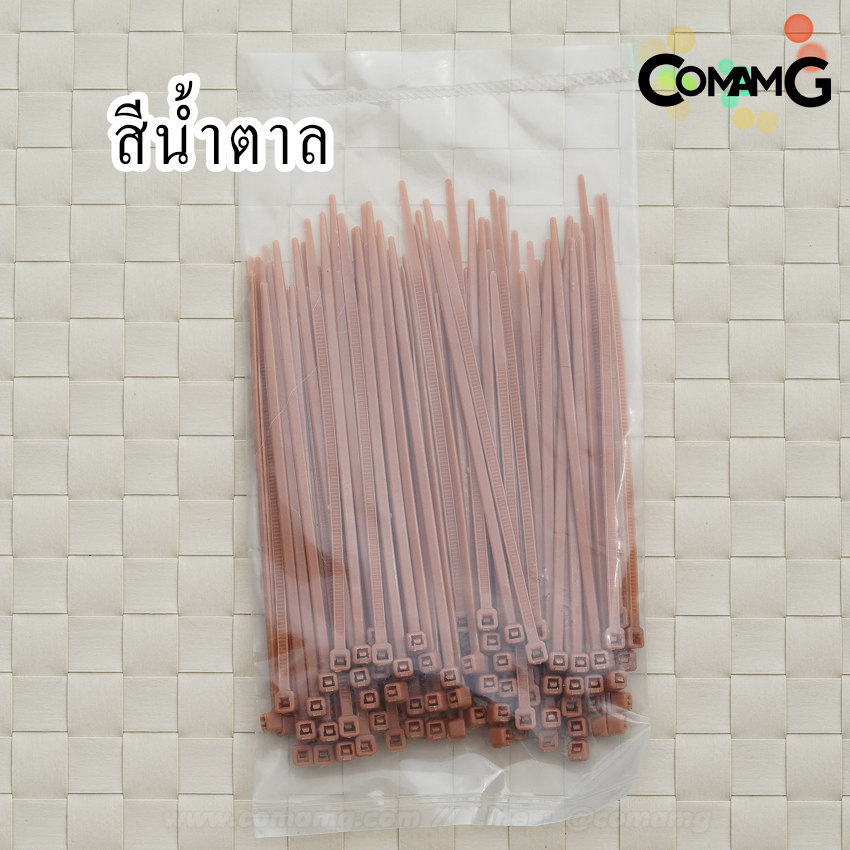 เคเบิ้ลไทด์ หนวดกุ้ง (Cable tie) สายรัดพลาสติก ขนาด3*100mm แพ็ค100เส้น