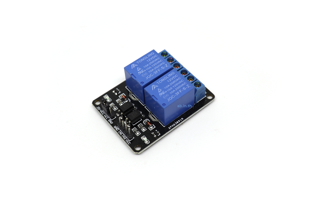 Module รีเลย์ relay 12V 2 Chanel 250V/10A Active LOW