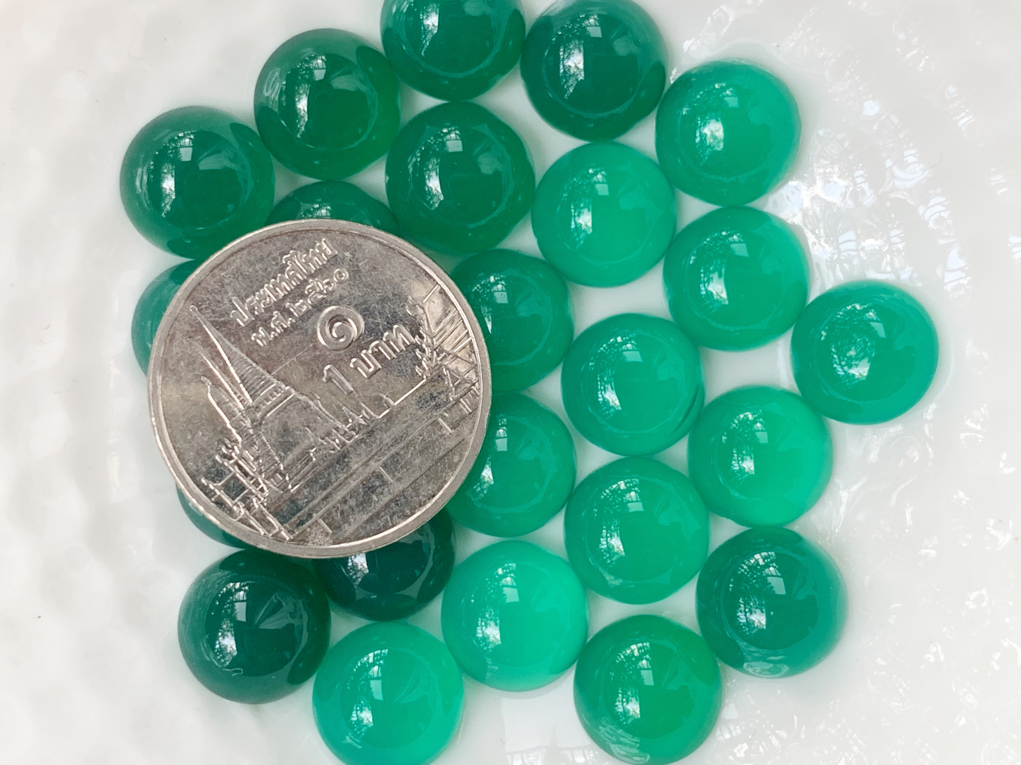 โมรากลมหลังเบี้ย 9 มม. 20 กะรัต