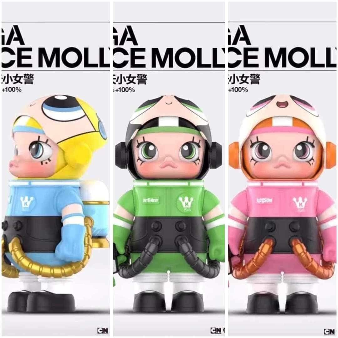 พร้อมส่ง Popmart Space Molly 400%+100% The Powerpuff Girls