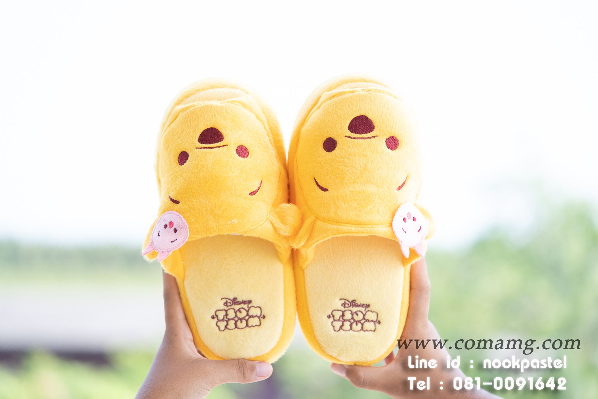 รองเท้าใส่ในบ้านดิสนี่ย์ (Disney tsum tsum) รุ่นพื้นหนา ลิขสิทธิ์แท้