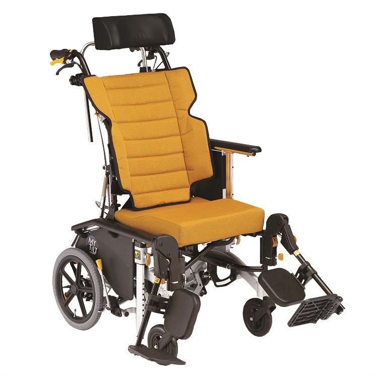 รถเข็นปรับเอนนอน แบรนด์ญี่ปุ่น Matsunaga Wheelchair (車いす) รุ่น MHCR3D พับได้ พกพาสะดวก ถอดชิ้นส่วนได้ นั่งสบาย ดีไซด์สวย