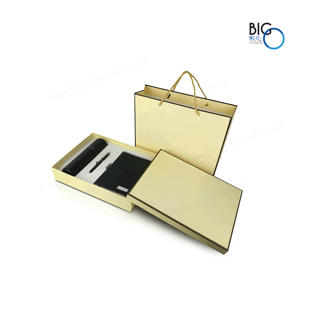 กิ๊ฟเซ็ทพรีเมี่ยม 3 ชิ้น สมุดโน๊ต/กระบอกน้ำ/ปากกา (Giftset Premium)