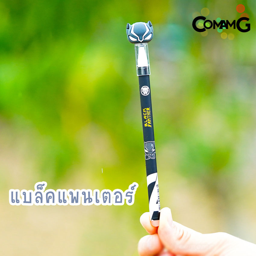ปากกาลบได้ หัวการ์ตูน ปากกาเจลลบได้ ฝาปิดหัวการ์ตูน ลายการ์ตูนลิขสิทธิ์แท้