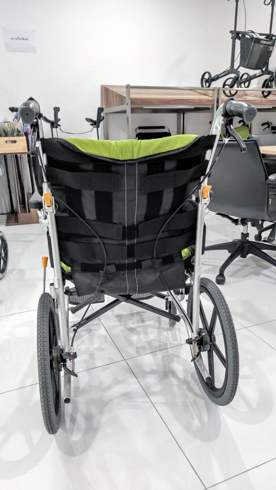 รถเข็นแบรนด์ญี่ปุ่น Matsunaga Wheelchair (車いす) รุ่น NEXT-21B ดีไซน์สวย พนักพิงปรับระดับได้ พกพาสะดวก ฟังก์ชั่นพื้นฐาน