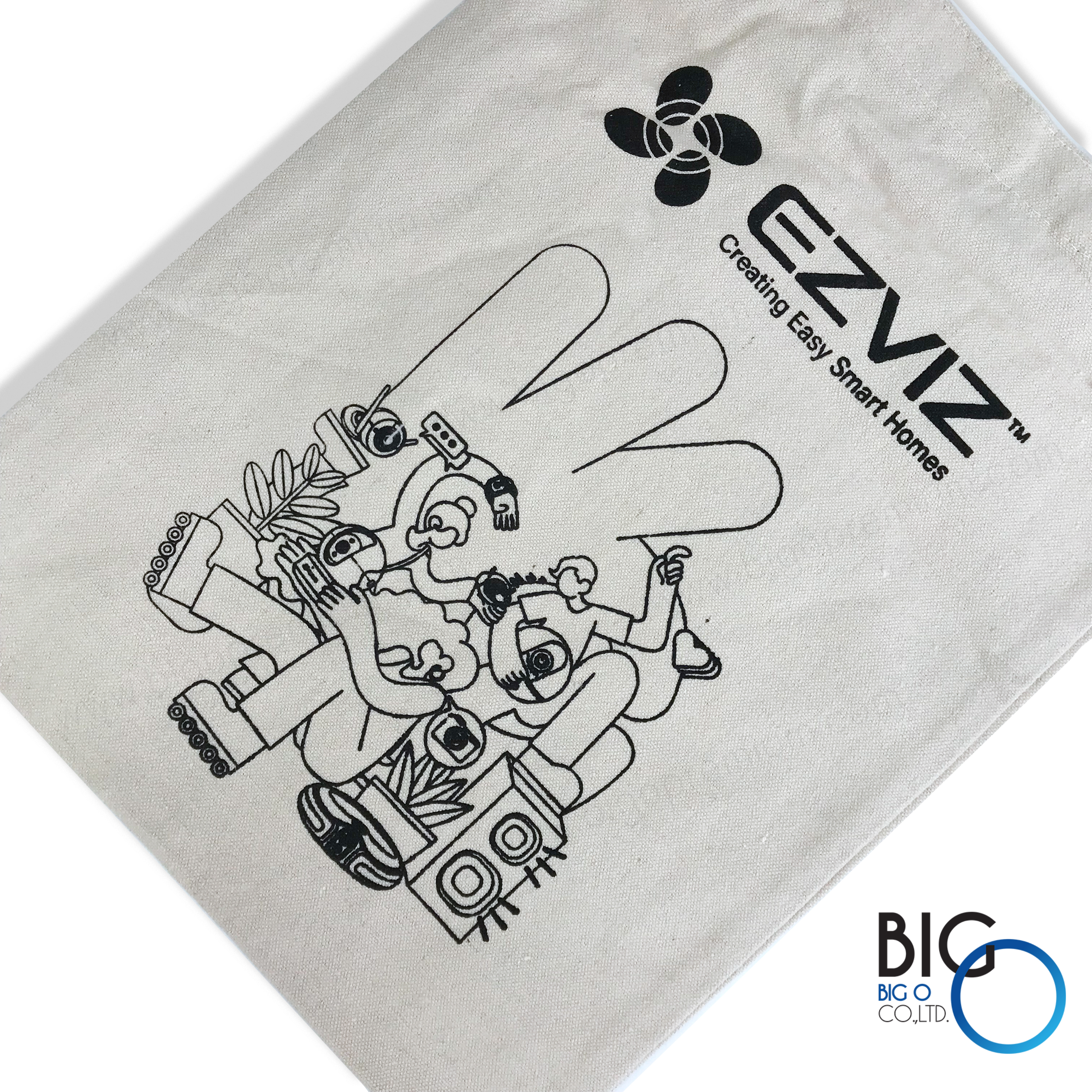 กระเป๋าสั่งทำ กระเป๋าผ้าแคนวาส EZVIZ