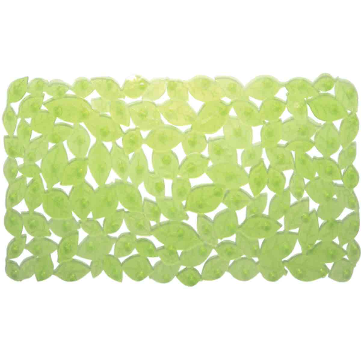 WSP พรมยาง PVC กันลื่น ลีฟ BMP-206 Size 35x66cm. GREEN