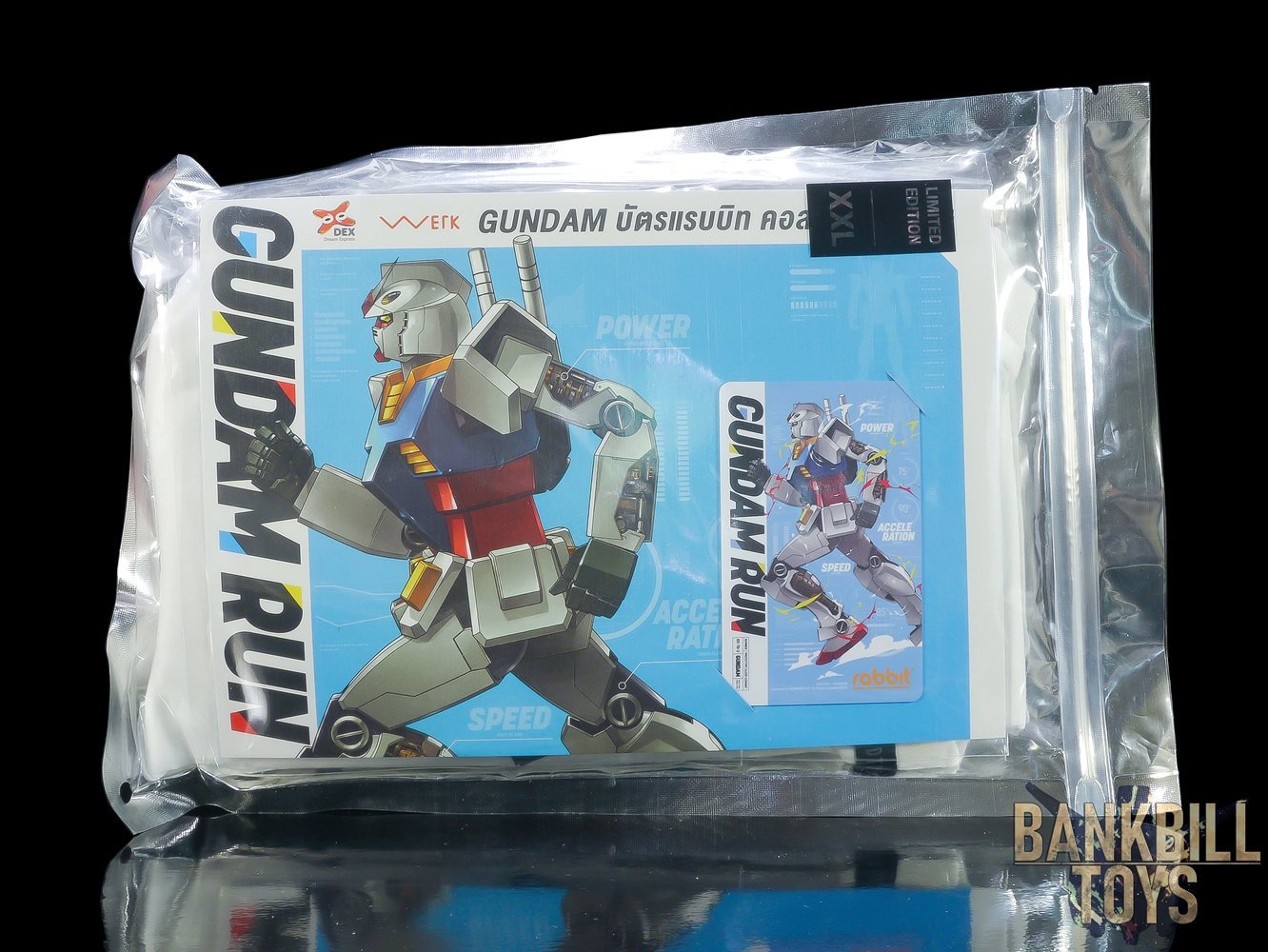 กันดั้ม Werk Dream Express (DEX) Gundam Rabbit Card Exclusive Collection ลาย Gundam Run