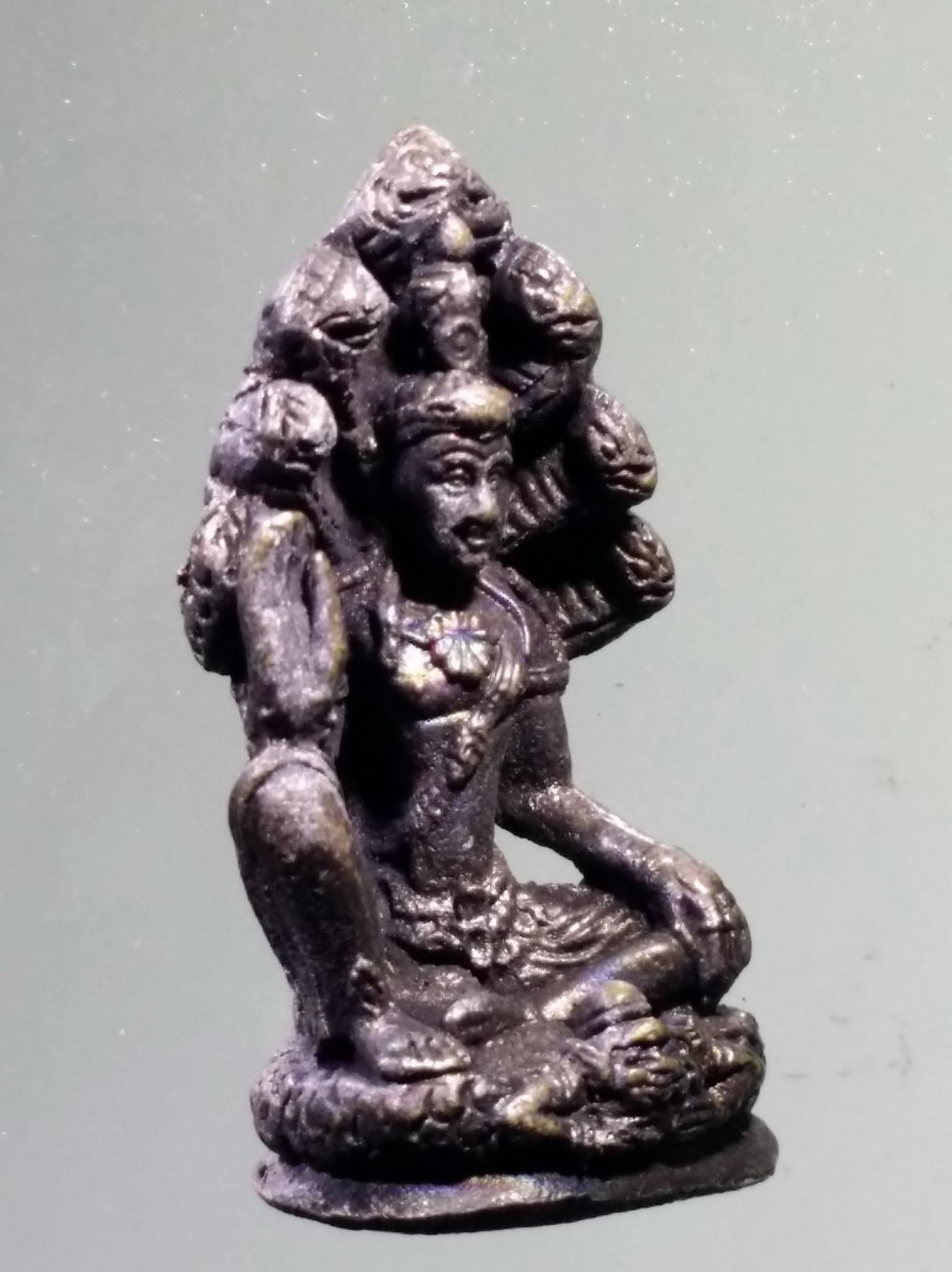 รหัสสินค้า จตุคามรามเทพ 934 รูปหล่อโบราณ พระเทวราชโพธิสัตว์จตุคามรามเทพ หลังพญาเต่าเรือน ฝังโค้ดทองแดง ใต้ฐาน ตอกโค๊ต ไม่ทราบรุ่น